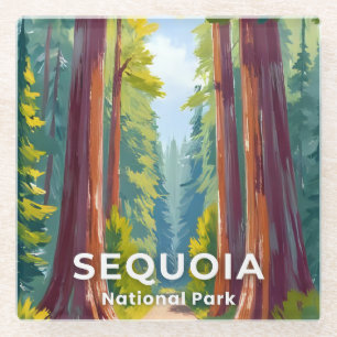 Sequoia-Nationalpark Kalifornien Reise Glasuntersetzer