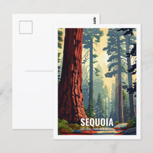Sequoia-Nationalpark Kalifornien USA Postkarte
