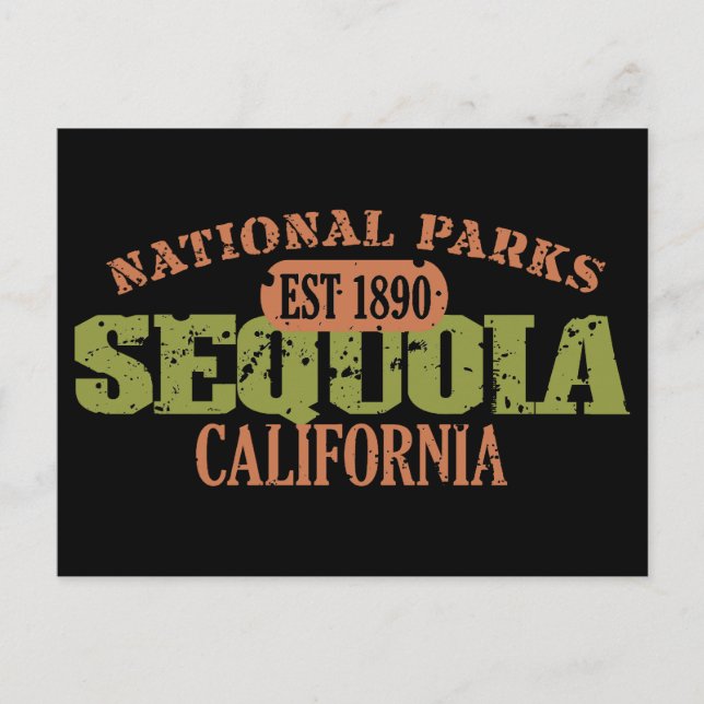 Sequoia-Nationalpark Postkarte (Vorderseite)