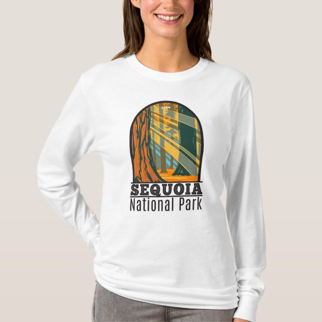 Sequoia Nationalpark Riesengebirge Sequoia T - Shi T-Shirt (Vorderseite)