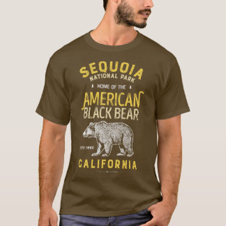Sequoia Nationalpark Vintag California Bärengesche T-Shirt