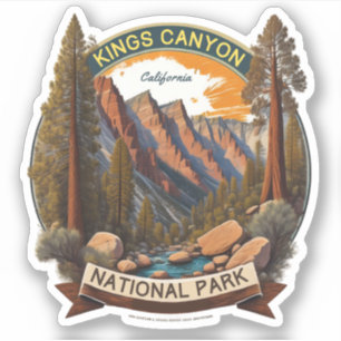Sequoia und Kings Canyon National Parks Kalifornie Aufkleber