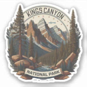 Sequoia und Kings Canyon National Parks Kalifornie Aufkleber