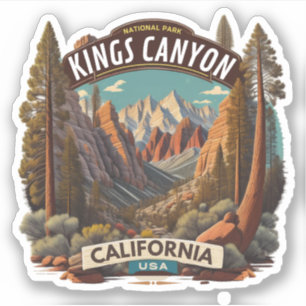 Sequoia und Kings Canyon National Parks Kalifornie Aufkleber