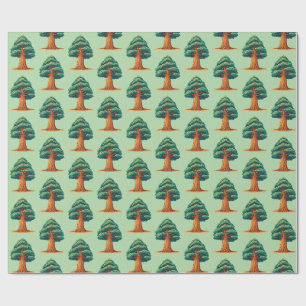 Sequoiadendron giganteum Baum Geschenkpapier
