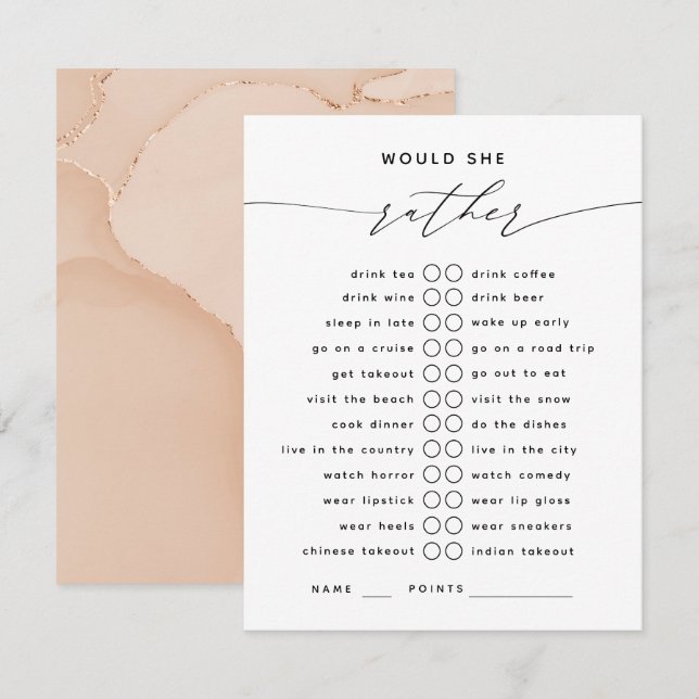 Serait-Elle Plutôt Élégante Carte De Boîtier De Sc (Devant / Derrière)