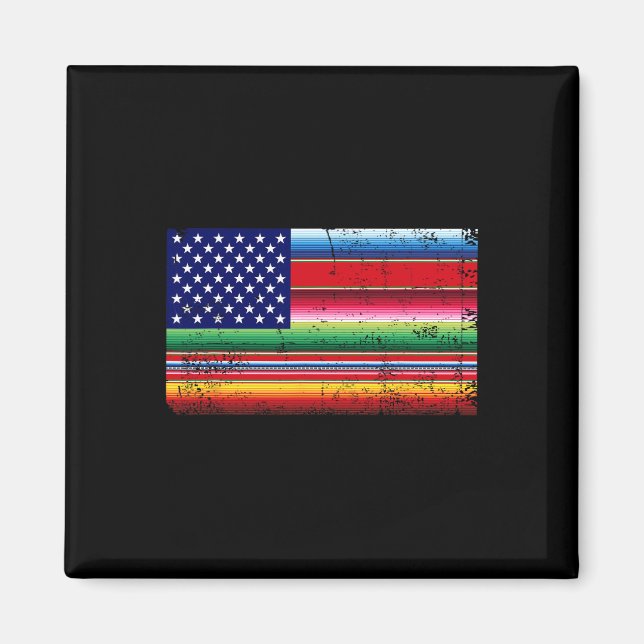 Serape Cinco De Mayo Par Magnet (Vorne)