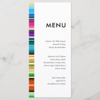 Serape les bandes estivales | Menu de mariage