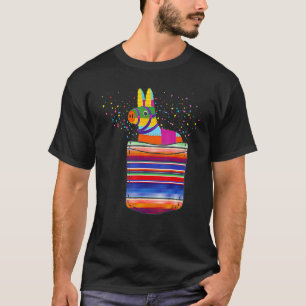 Serape Pocket Pinata Mexikanischer Ausstieg aus Me T-Shirt