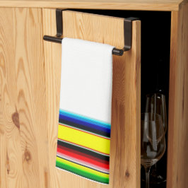Serape rayures lumineuses serviette de cuisine