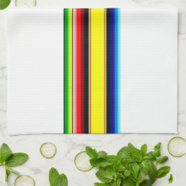 Serape rayures lumineuses serviette de cuisine