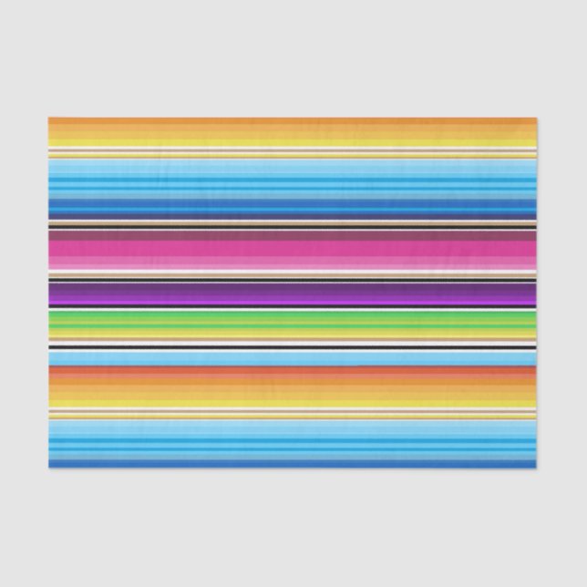 Serape Spring Stripes Seidenpapier (Vorderseite)