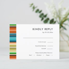 Serape Summer Stripes | RSVP für Hochzeiten + Wahl Karte