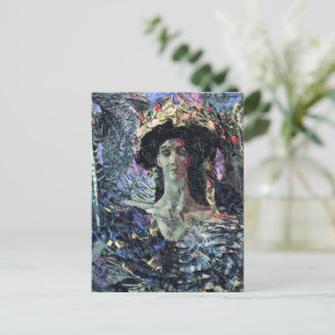 Seraphim (Azrael) mit sechs Flügeln von Michail Vr Postkarte