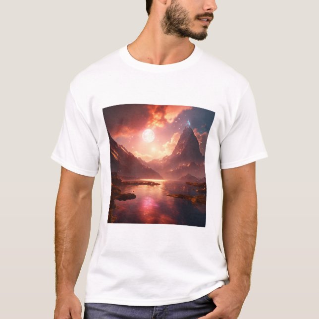 "Seraphim Rebirth: Ocean World 3D Fantasy T - Shir T-Shirt (Vorderseite)