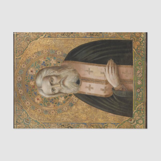 Seraphim von Sarow - Orthodoxe Christliches Symbol Seidenpapier (Vorderseite)