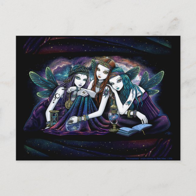 Seraphina Celestial Fairy Sisters Postkarte (Vorderseite)