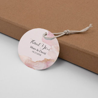 Seraphina pink und goldfarben Tag Geschenkanhänger