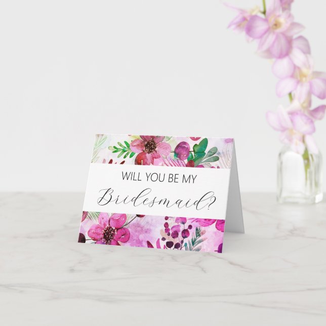 Seras-tu ma carte de proposition Bridesmaid ? (Orchidée)