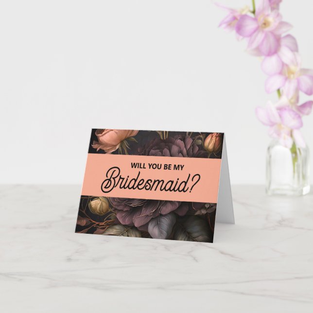 Seras-tu ma carte de proposition Bridesmaid ? (Orchidée)