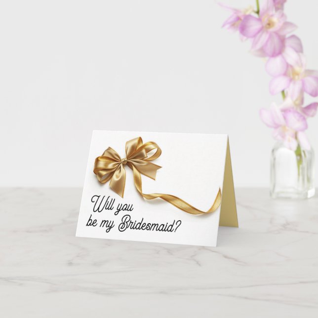 Seras-tu ma carte de proposition Bridesmaid ? (Orchidée)