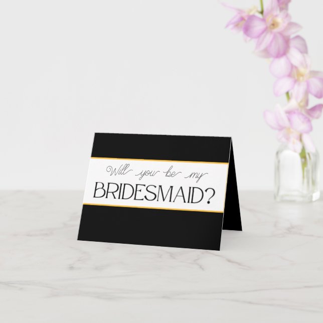 Seras-tu ma carte de proposition Bridesmaid ? (Orchidée)