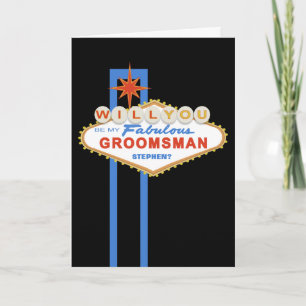 Seras-Tu Ma Carte Signe Groomsman Las Vegas ?