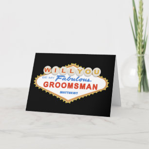 Seras-Tu Ma Carte Signe Groomsman Las Vegas ?
