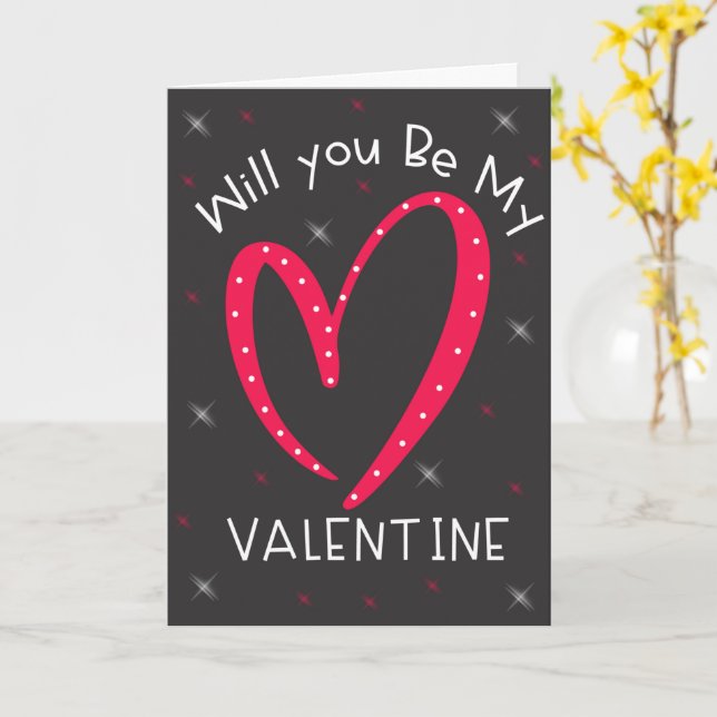 Seras-Tu Ma Carte Valentine | Cute et romantique (Fleur jaune)