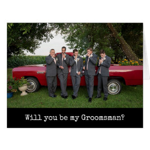 Seras-Tu Mon Meilleur Homme ?   Carte photo Grooms