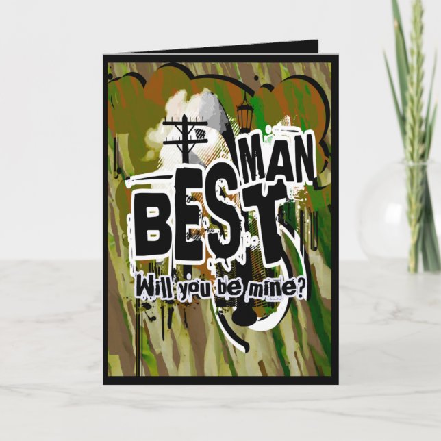 Seras-tu mon meilleur homme ? Cartes de demande de (Devant)