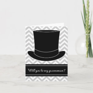 Seras-tu mon témoin de mariage carte Chevron & c