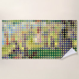 Seraut "La Grande Jatte" Pixel Dot Beach Handtuch