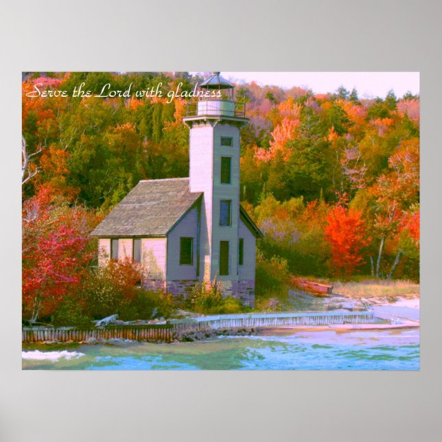 Serben Sie dem Herrn mit Freude Poster (Vorne)