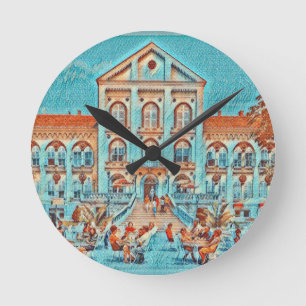 Serbia, Arandjelovac, Staro zdanje Runde Wanduhr