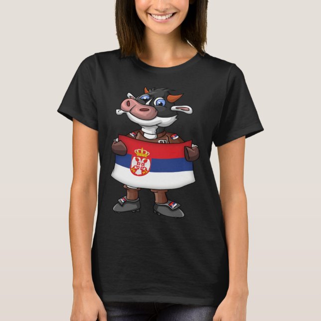 Serbia Cow Fan T-Shirt (Vorderseite)
