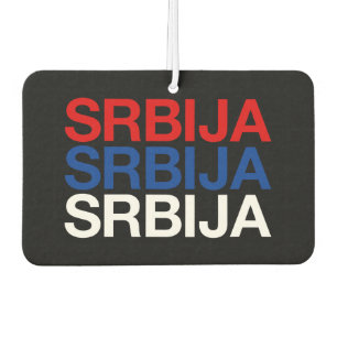 SERBIA-Flag Autolufterfrischer