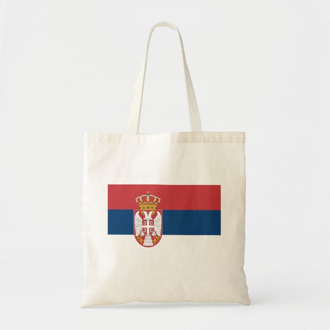 Serbia Flag Tragetasche (Vorne)