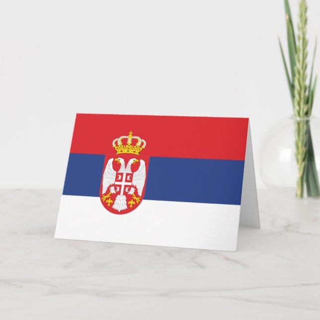 Serbia-Grußkarte Karte (Vorderseite)