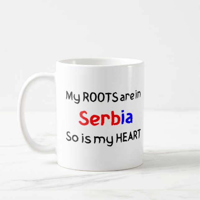 Serbia-Wurzeln Kaffeetasse (Links)