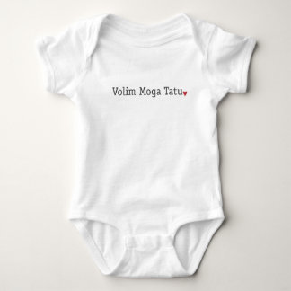 Serbian_I Liebe-Vater Baby Strampler