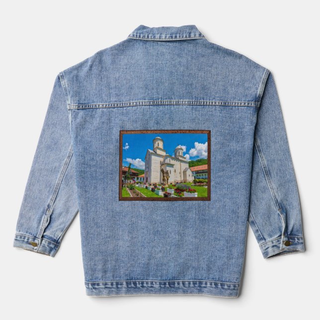 SERBIAN MONASTERIEN - Kloster Mileševa 2 Jeansjacke (Rückseite)