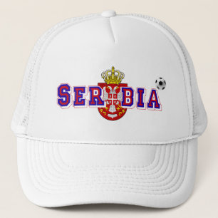 Serbien-Balllogo-Grafikemblem für Fans Truckerkappe