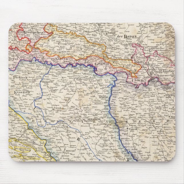 Serbien, Bosnien Mousepad (Vorne)
