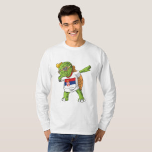 Serbien Dabbing Turtle T-Shirt