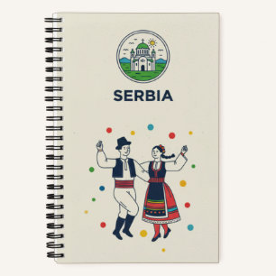 Serbien-Erbe- und Kolo-Tanz-Fotoarchiv-Journal Notizbuch