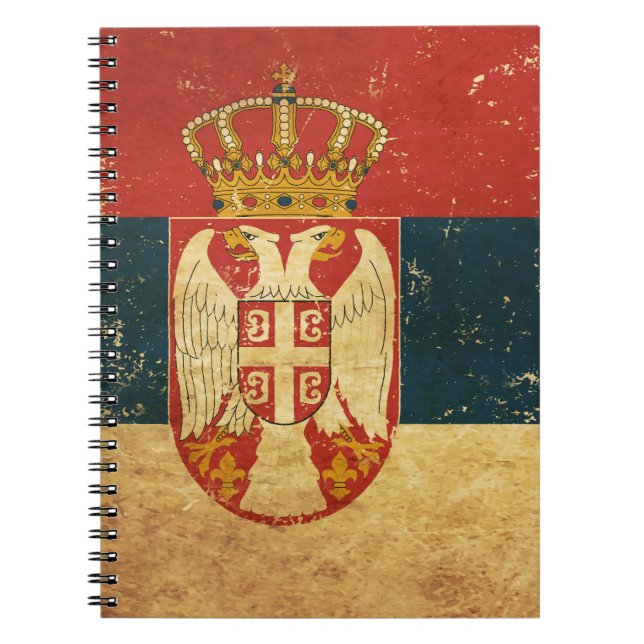 Serbien-Flag-Notebook Notizblock (Vorderseite)