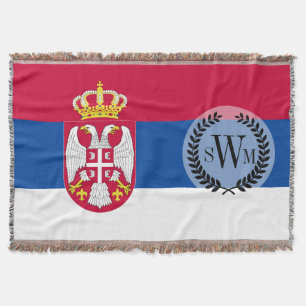 Serbien-Flagge Decke