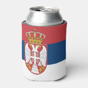 Serbien-Flagge Dosenkühler