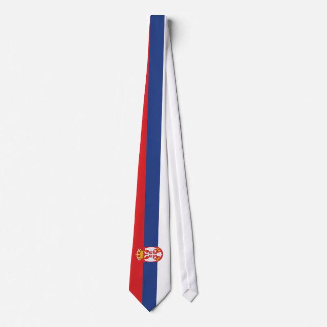 Serbien-Flagge Krawatte (Vorderseite)